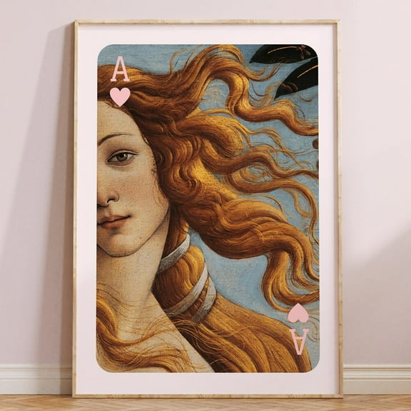 Kna Prints - 1 Pc Poster Trendy Lucky You Print, Altered Art Playing Card Poster, Y2K Room Decor, Preppy Wall Art, Dorm Room Decor, Altered Painting X Lucky You., UNFRAMED-8x12