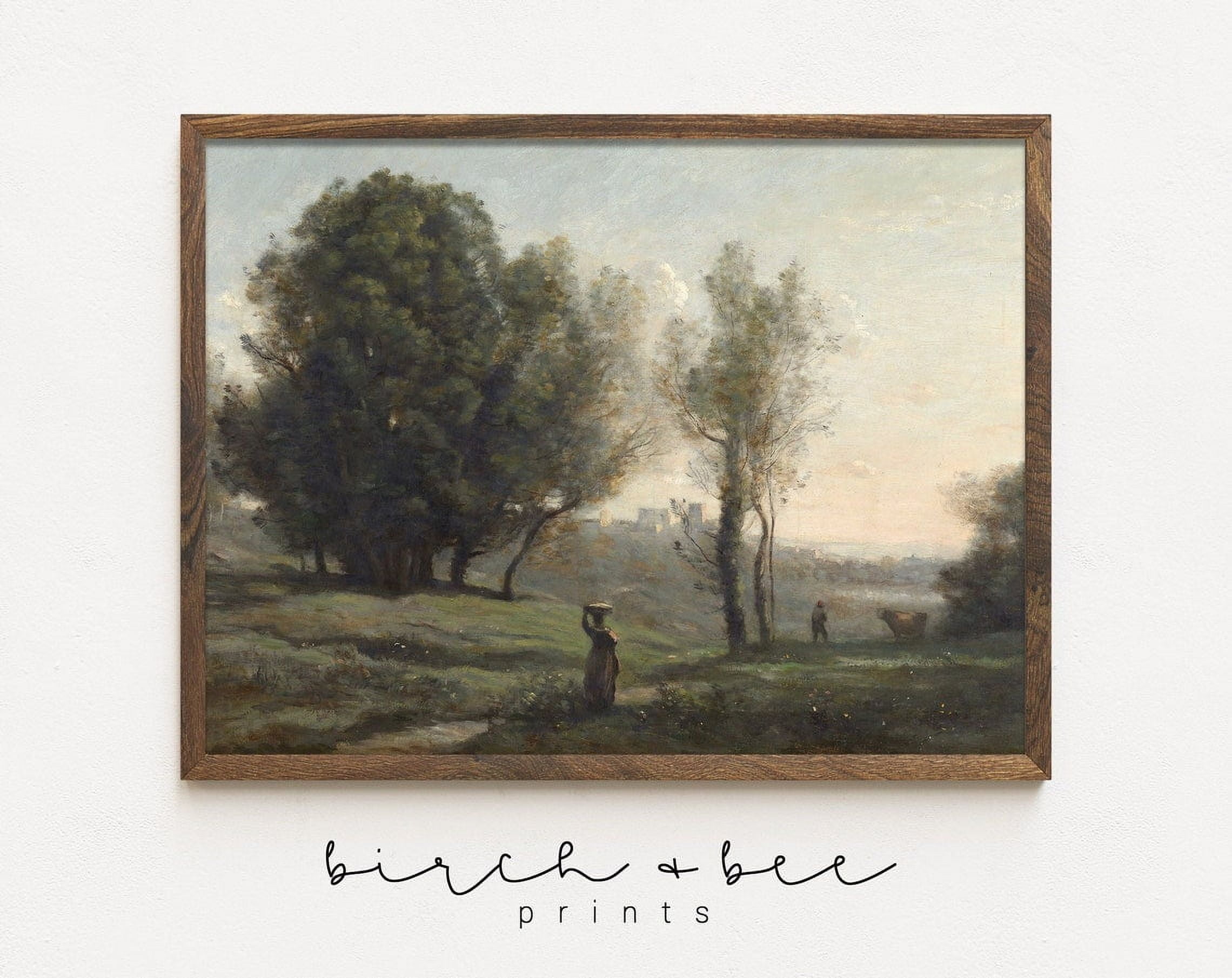 Kna Prints - 1 Pc Poster Vintage French Cotryside Antique Landscape ...