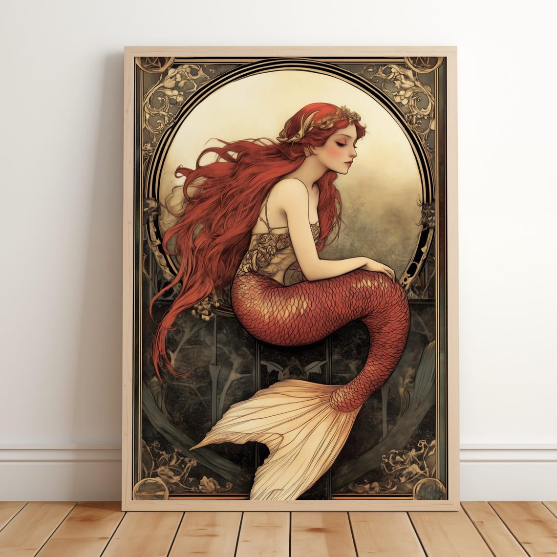 Vintage Mermaid Wall Decornull