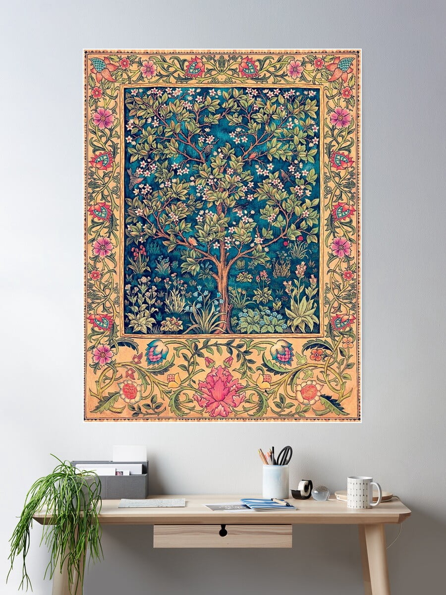 Kna Prints - 1 Pc Poster William Morris Tree Of Life, No,3., UNFRAMED ...