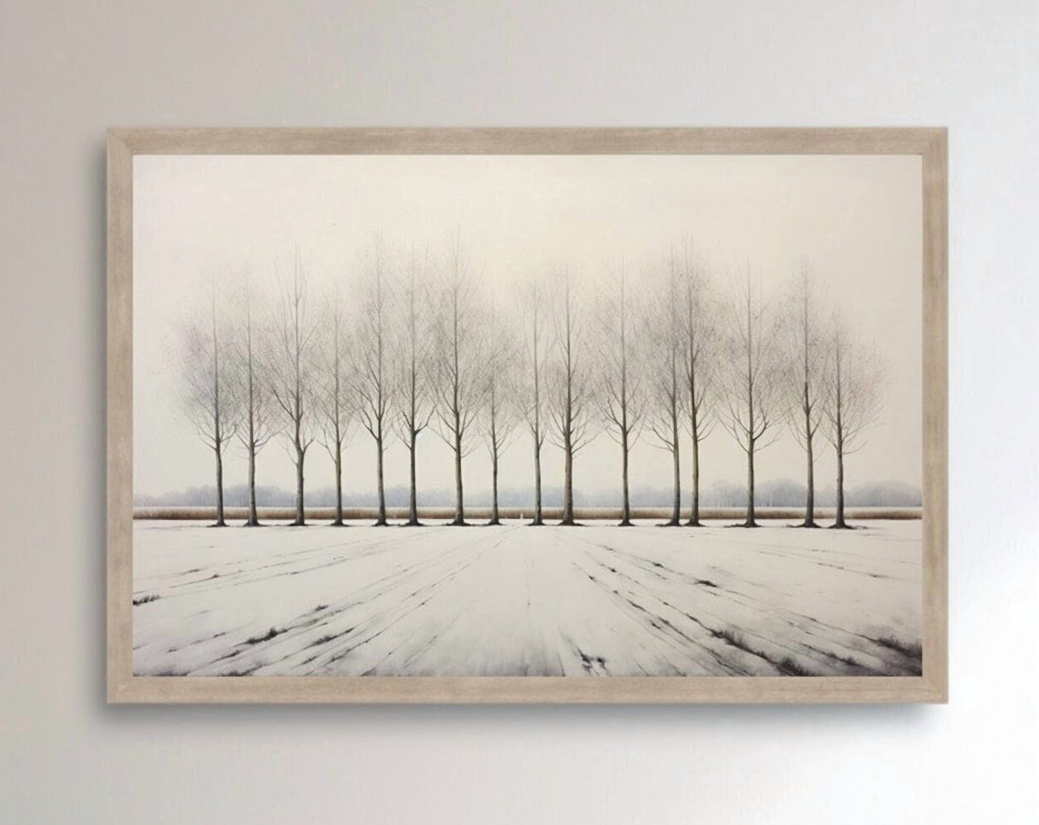 Photo inspiration: Fresh Look at Kna Prints 1 Pc Poster Winter Tree Art Serene Snowy