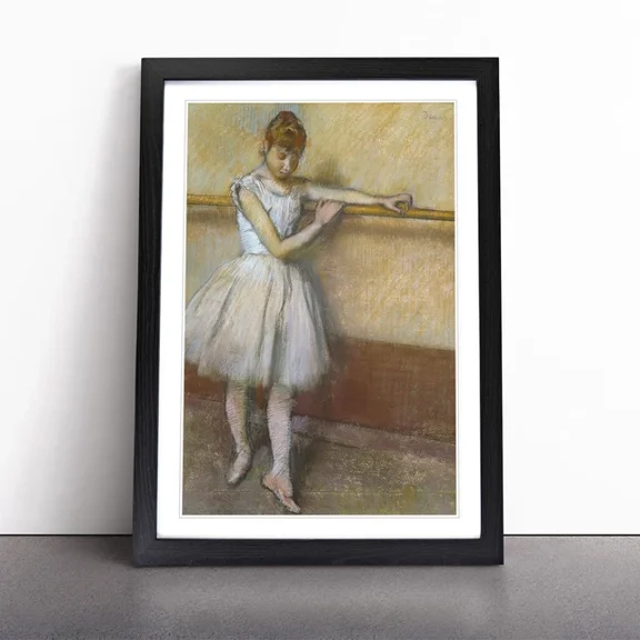 Kna Prints - 1 Pcs Poster Ballet Ballerina Dancer At The Bar By Edgar Degas Picture, UNFRAMED-8x12