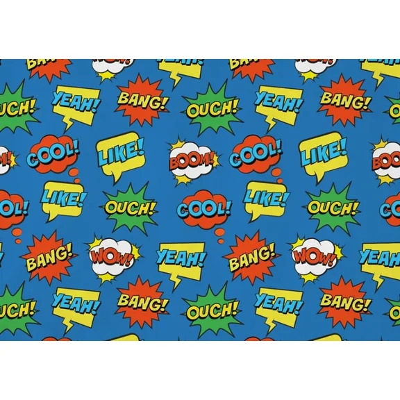 Kna Prints - 1 Pcs Poster Comic Cool Speech Bubbles Super Poster Art Print Gift #15123, UNFRAMED-8x12