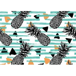Kna Prints - 1 Pcs Poster Funky Pineapples Poster Tropical Fruit Summer Poster Gift #15630, UNFRAMED-16x24