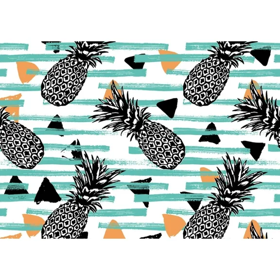 Kna Prints - 1 Pcs Poster Funky Pineapples Poster Tropical Fruit Summer Poster Gift #15630, UNFRAMED-16x24