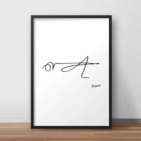 Kna Prints - 1 Pcs Poster Grasshopper Line Art By Picasso Wall Art Print. Perfect Minimalist Wall Decor, UNFRAMED-8x12