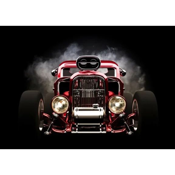 Kna Prints - 1 Pcs Poster Hot Rod Car Poster Wheels Classic Vehicle Truck Poster Gift #16558, UNFRAMED-8x12