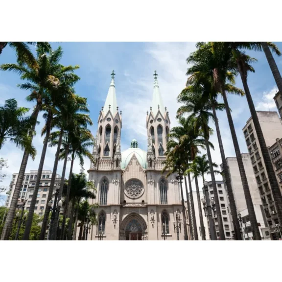 Kna Prints - 1 Pcs Poster Sao Paulo Brazil Cathedral Poster Chapel Church Poster Gift #16210, UNFRAMED-12x18
