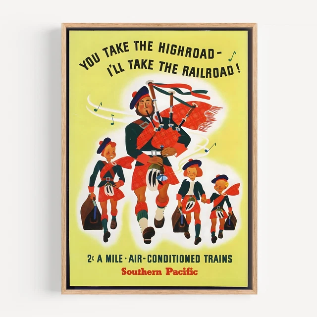 Poster Vintage Treno Outward Bound – South Shore Line 1920s, 16x24 Pollici - Foto 4