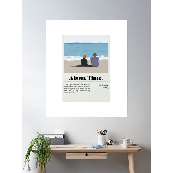 Kna Prints - About Time Movie A About Time Movie A About Time Movie Poster Wall Art, Modern Wall Decor For Living Room Bedroom, UNFRAMED-8x12