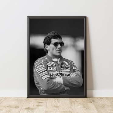 Ayrton Senna Framed Tribute Print | F1 Formula One Poster Photo On Canvas