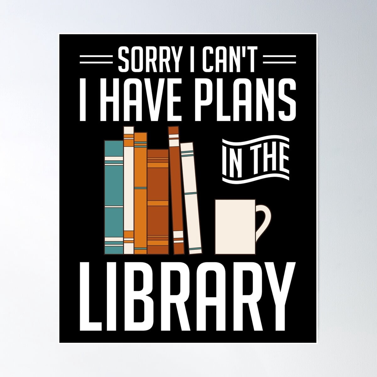 Kna Prints - Bookworm Reading Books Library Funny Librarian Poster ...