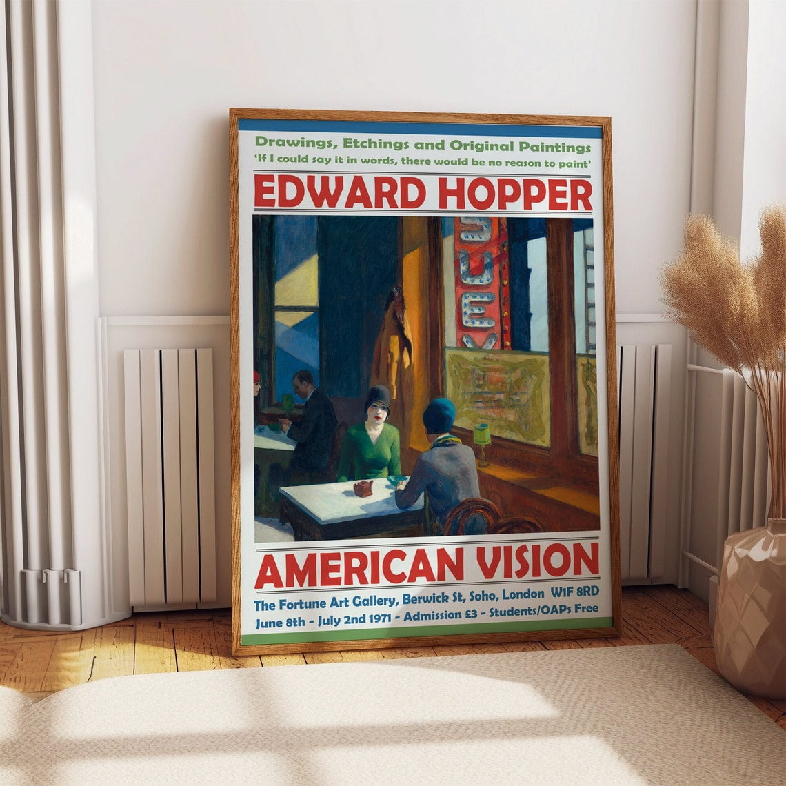 Kna Prints Captivating Edward Hopper Exhibition Poster Museum
