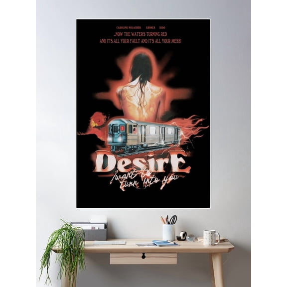 Kna Prints - 1 Pc Poster Caroline Polachek 80'S Merch Desire I Want To Turn Into You, UNFRAMED-8x12