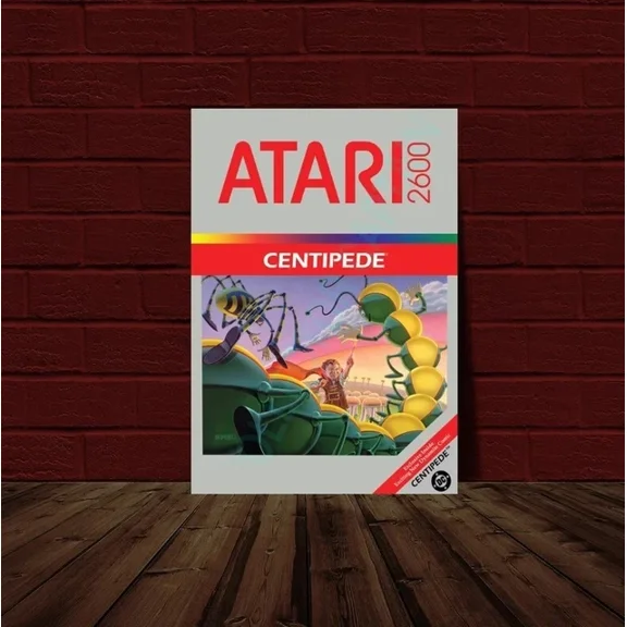 Kna Prints - Centipede - Atari 2600 Video Game Cover Reprint Poster For Home Decor, Living Room, Bedroom, Office, UNFRAMED-8x12