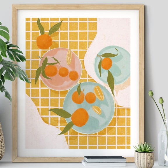 Kna Prints - Colorful Wall Art, Colorful Decor, Mid Century Modern Colorful Art, Still Life Drawing, Kitchen Decor, Dining Room Wall Art, UNFRAMED-12x18