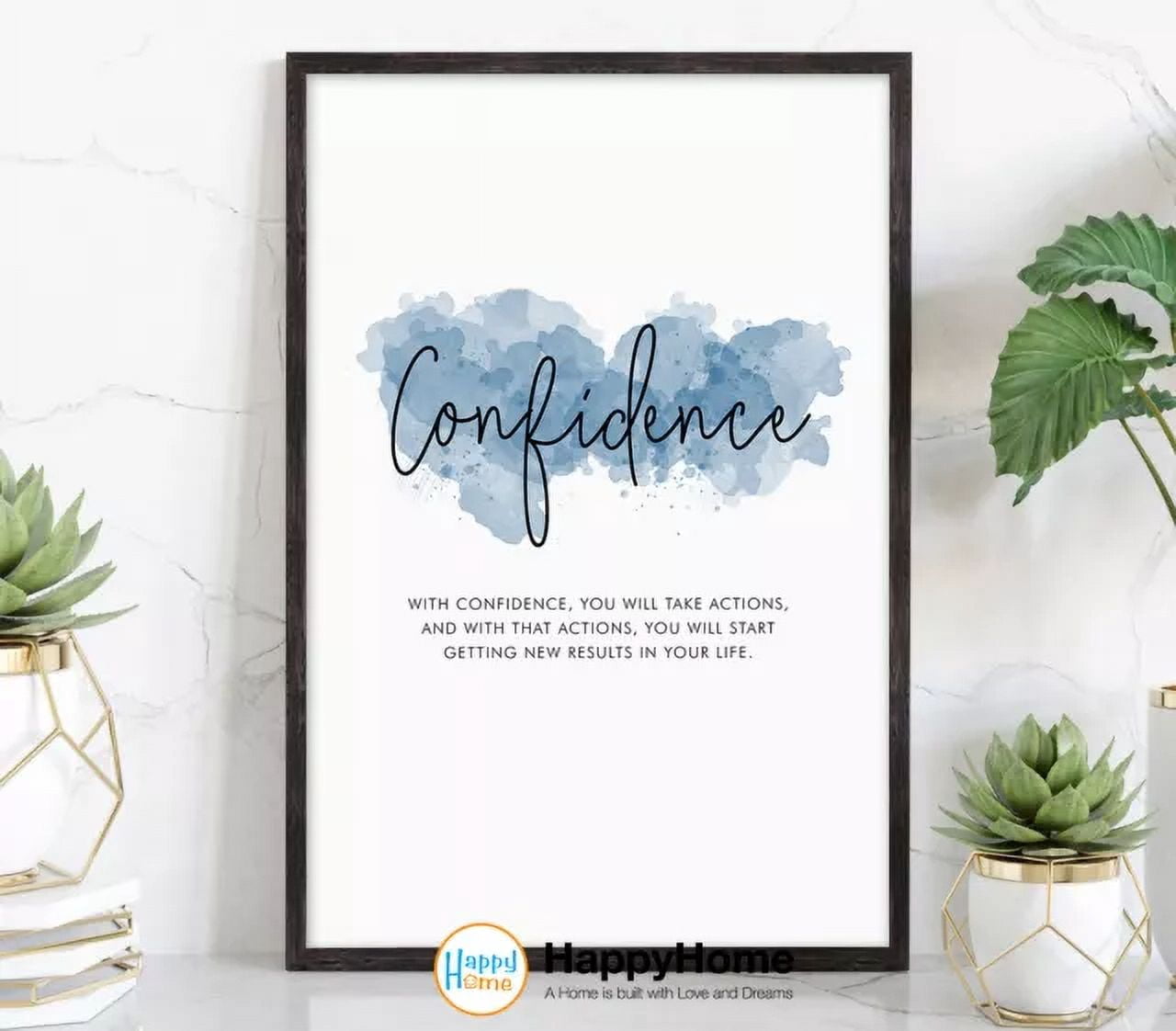 Kna Prints - Confidence Definition Poster Motivational Inspirational ...