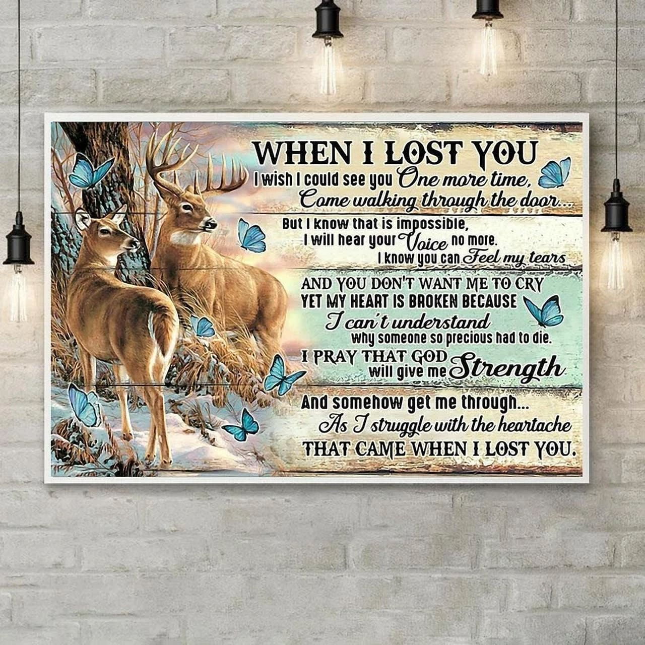 Kna Prints - Deer When I Lost You I Wish I Could See You One More Time ...