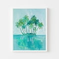 thumbnail image 1 of Kna Prints - Deserted Island Palm Tree Painting Tropical Coastal Wall Art Print Colorful Beach House Boy'S Room Summer For Home Decor, Living Room, Bedroom, Office, UNFRAMED-24x36, 1 of 2