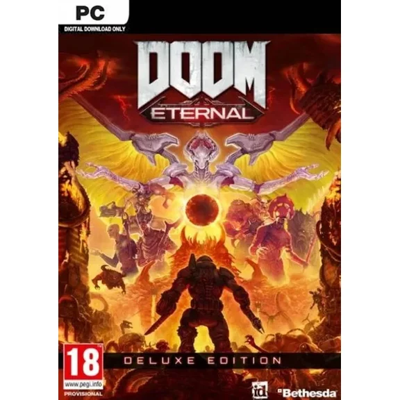 Kna Prints - Doom Eternal - Deluxe Edition Pc (Steam) Poster For Home Decor, Living Room, Bedroom, Office, UNFRAMED-24x36