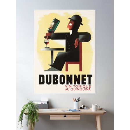 Kna Prints - Dubonnet Vintage Beverage Poster Poster, UNFRAMED-16x24