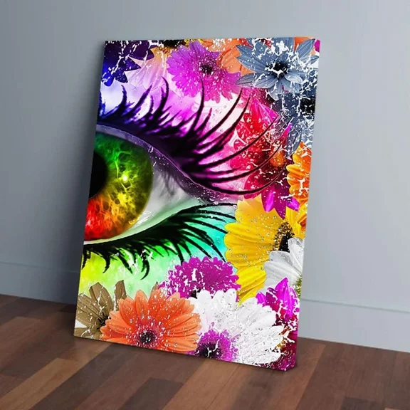 Kna Prints - Eye Flowers Optometrist Poster, Prints Wall Art Print For Home Decor, Living Room, Bedroom, Office, UNFRAMED-8x12