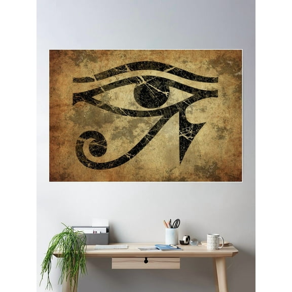 Kna Prints - Eye Of Ra Poster, UNFRAMED-8x12