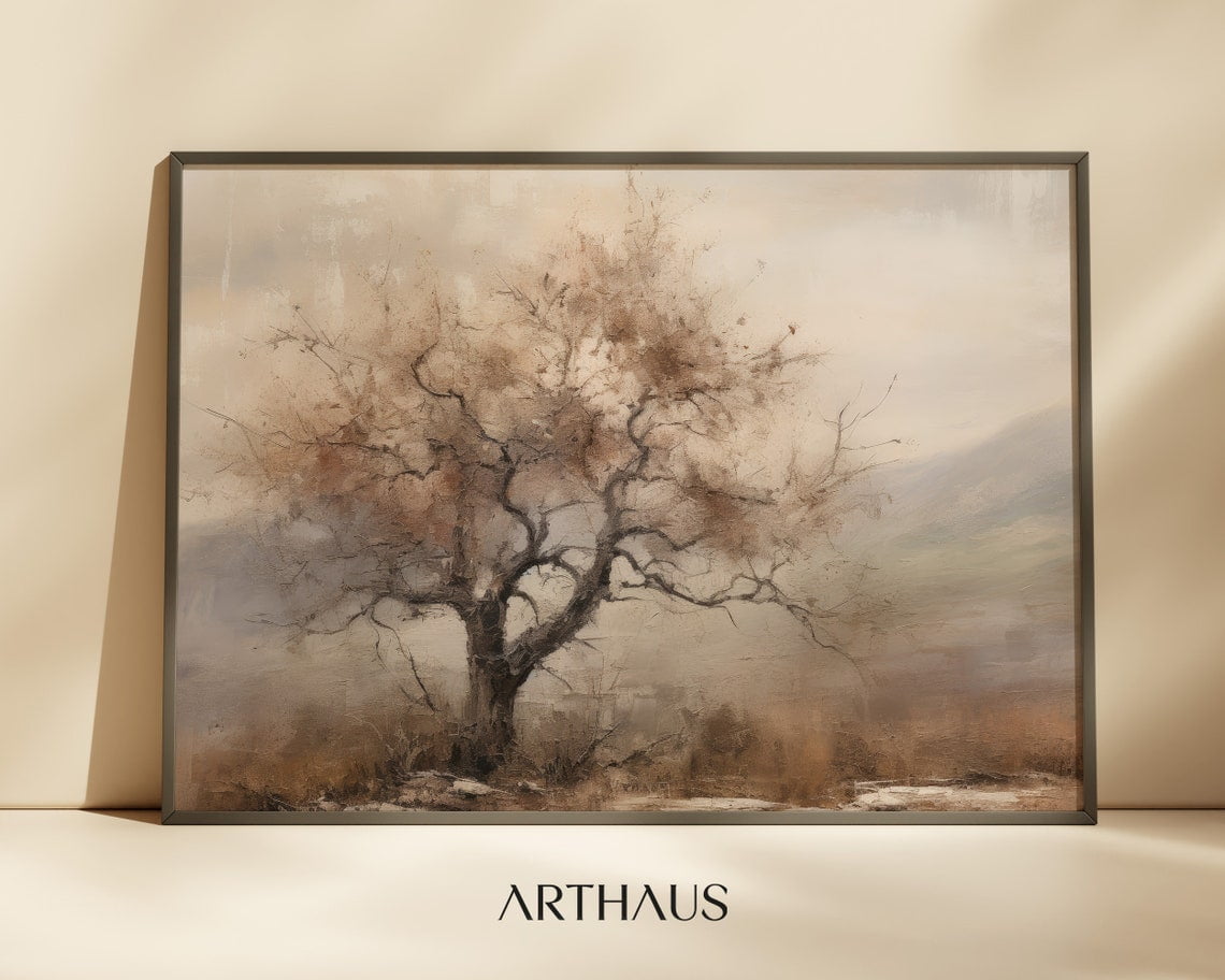 Kna Prints Fall Wall Decor Tree Landscape Painting Rustic Fall Art