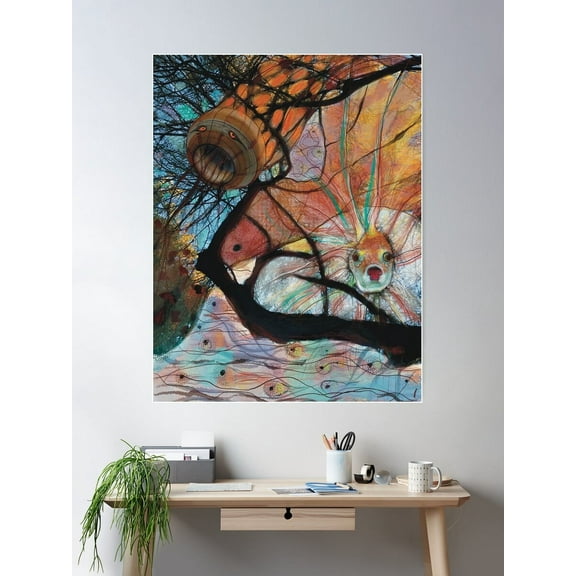 Kna Prints - Fishy Fantasia Poster , UNFRAMED-8x12