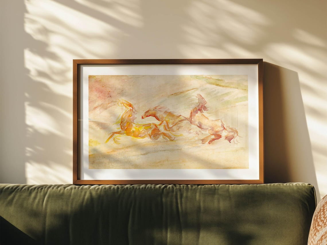 Illustration of Screen Print Home Office Decor