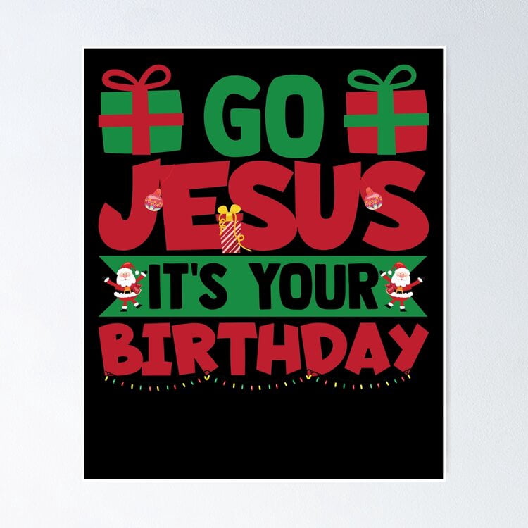 Enesco Our Name Is Mud 'Go Jesus' Christmas Coffee Mug - 16 Oz Funny Holiday Mug With Red Interior