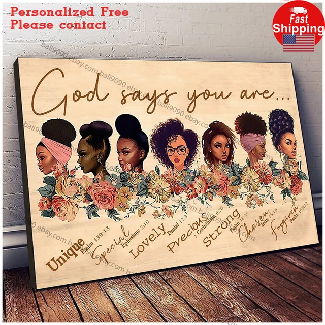 Kna Prints - God Says You Are Unique Special Lovely Poster Precious ...