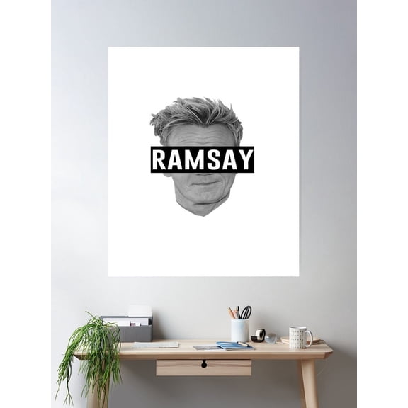 Kna Prints - Hell'S Kitchen Gordon Ramsay Poster Wall Art, Modern Wall Decor For Living Room Bedroom, UNFRAMED-12x18