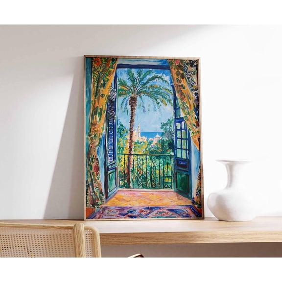 Kna Prints - Henri Matisse , Islamic Decor, Arabic Wall Art, Matisse Floral Print, Henri Matisse Print, Middle Eastern , Botanical Decor For Home Decor, Living Room, Bedroom, Office, UNFRAMED-12x18