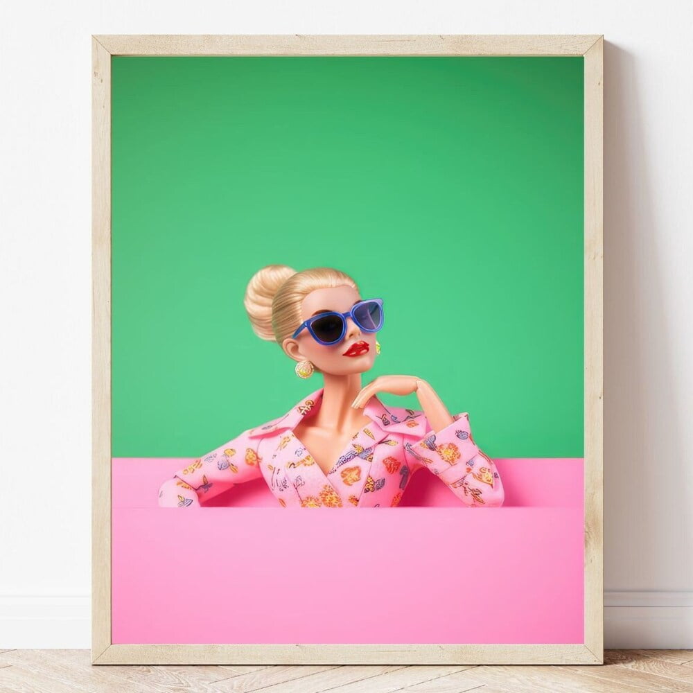 Kna Prints - Hot Pink Wall Art | Girly Wall Art | Pop Culture Wall Art ...