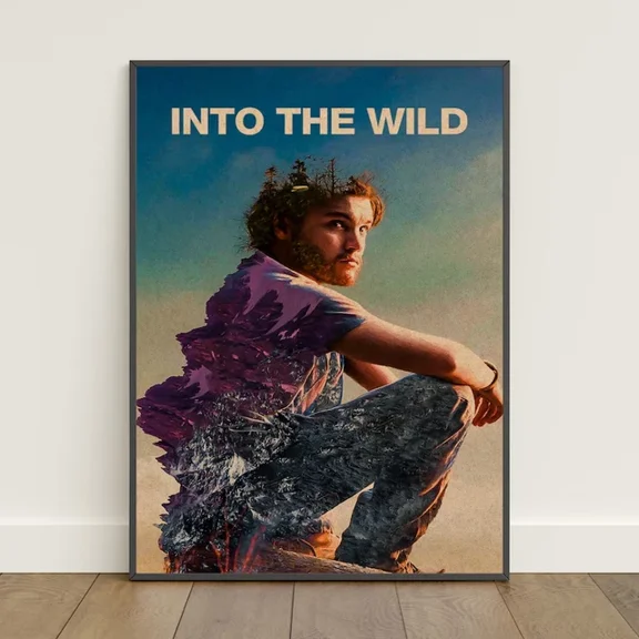 Kna Prints - Into The Wild Poster | Retro Print | Wall Art 4 For Home Decor, Living Room, Bedroom, Office, UNFRAMED-16x24