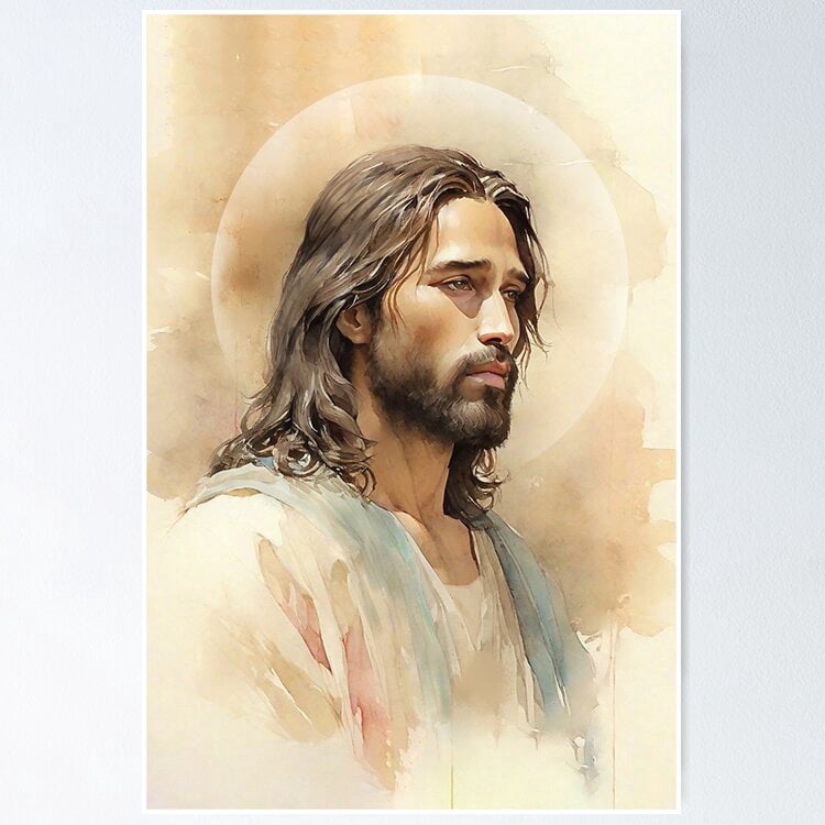Kna Prints - Jesus Christ 34, Unique Jesus Portrait Poster Wall Art ...