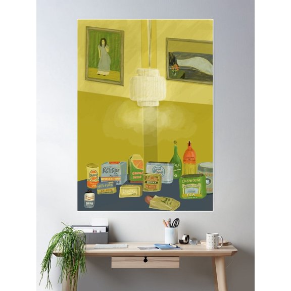 Kna Prints - Kitchen At Night Poster , UNFRAMED-16x24