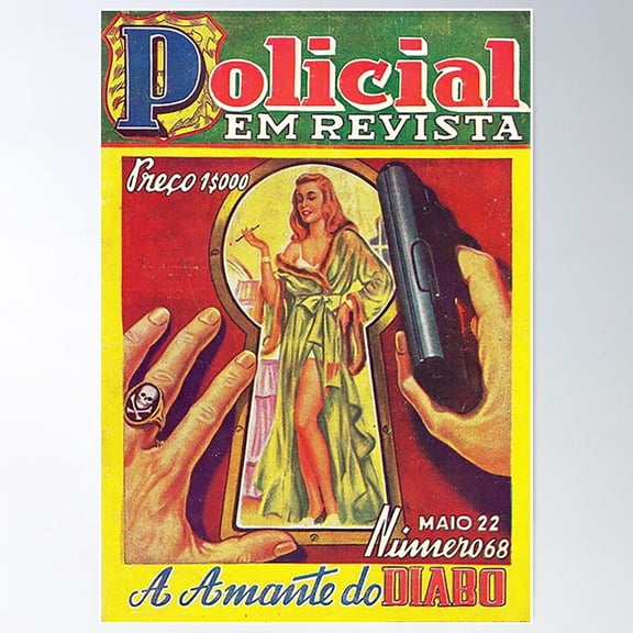 Kna Prints - Lady For The Devil Poster Wall Art, Modern Wall Decor For Living Room Bedroom, UNFRAMED-24x36