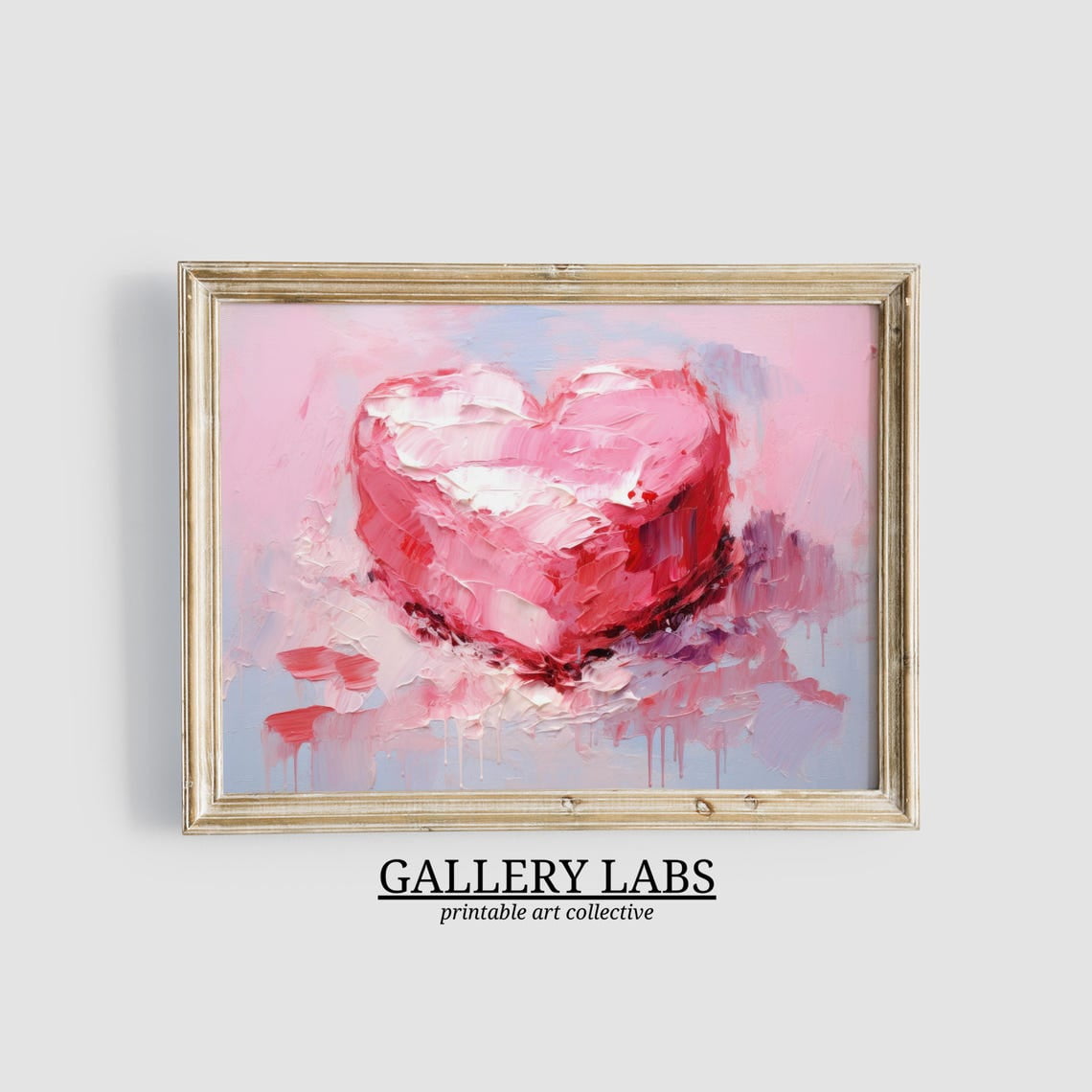 Kna Prints - Love Heart Cake Painting Able Preppy Dorm Decor Wall Art ...