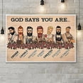 thumbnail image 1 of Kna Prints - Male Hairdresser God Says You Are Print Home Decor, Vintage Art Print, Haging Poster, Cute Birthday Gift, Wall Art - Kir 4937, UNFRAMED-24x36, 1 of 2