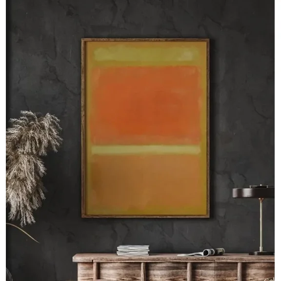 Kna Prints - Mark Rothko Poster, A Exhibition Print As Housewarming Gift Or Livingroom Decor For Home Decor, Living Room, Bedroom, Office, UNFRAMED-8x12