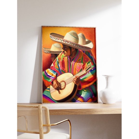 Kna Prints - Mexican , Colourful Mexican Art Prints, Traditional Mexican Artwork, Floral Vintage , Latin Decor, Cultural Mexico Gift For Home Decor, Living Room, Bedroom, Office, UNFRAMED-12x18