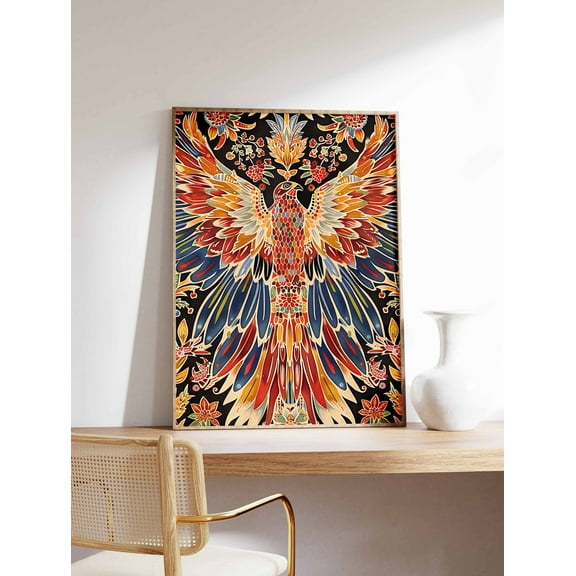 Kna Prints - Mexican Wings , Vintage Mexican Art Print, Traditional Mexican Decor, Vintage South American , Latin Decor, Cultural Gift For Home Decor UNFRAMED-8x12