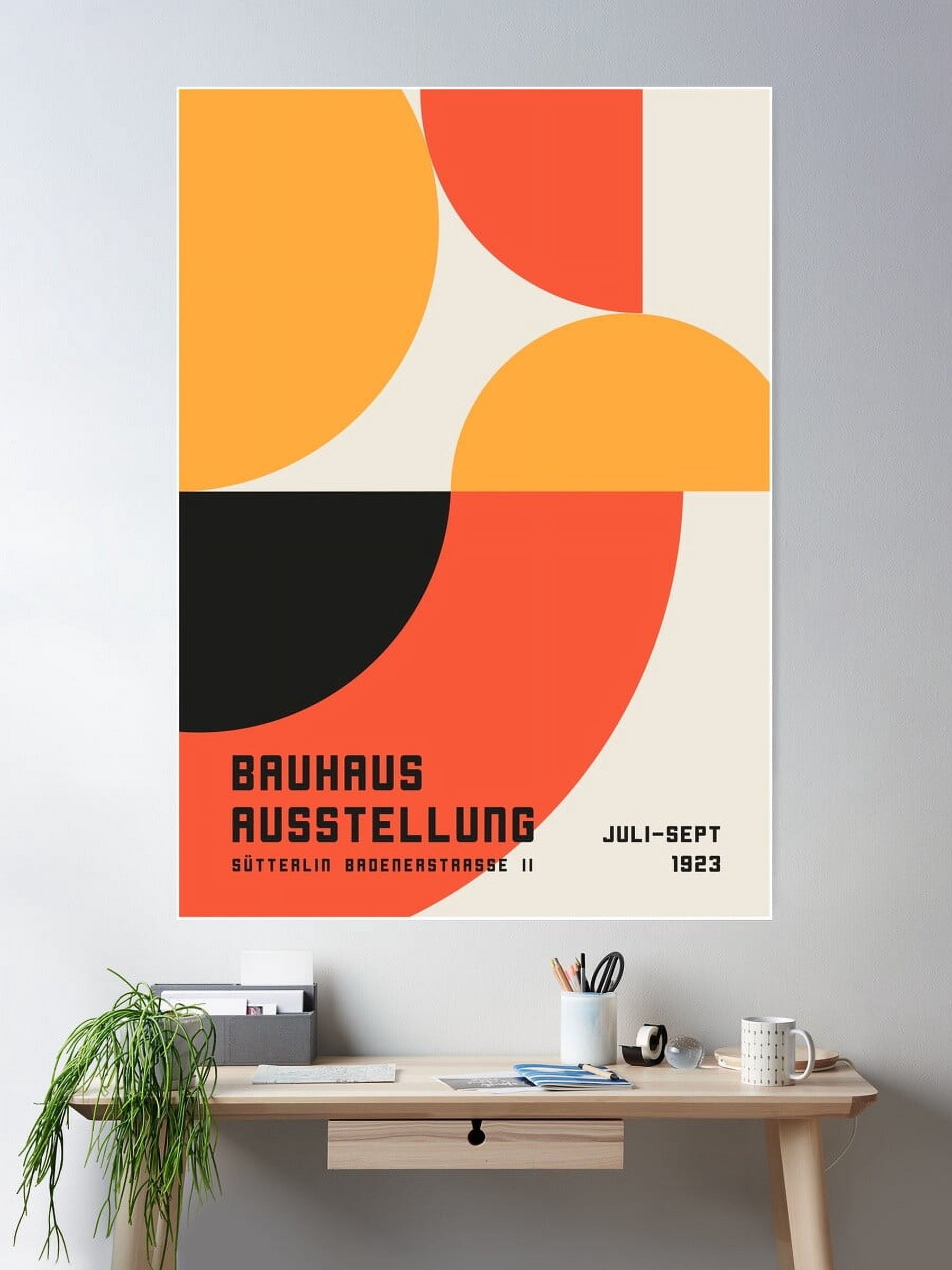 Kna Prints - Mid Century Modern Bauhaus 1923 Exhibition Poster ...