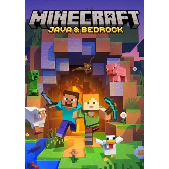 Kna Prints - Minecraft: Java & Bedrock Edition Pc (Ww) Poster For Home Decor, Living Room, Bedroom, Office, UNFRAMED-12x18