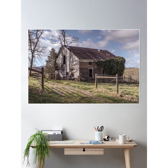 Kna Prints - Morning Light On An Empty House Poster Wall Art, Modern Wall Decor For Living Room Bedroom, UNFRAMED-8x12
