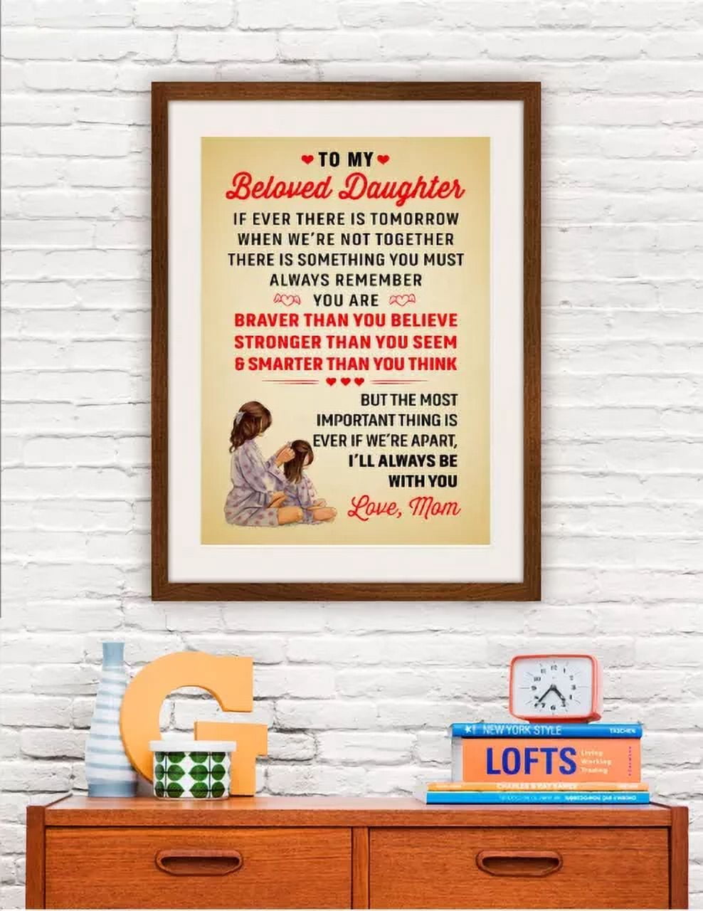 Kna Prints - Mother And Daughter Poster Gift For Beloved Daughter ...