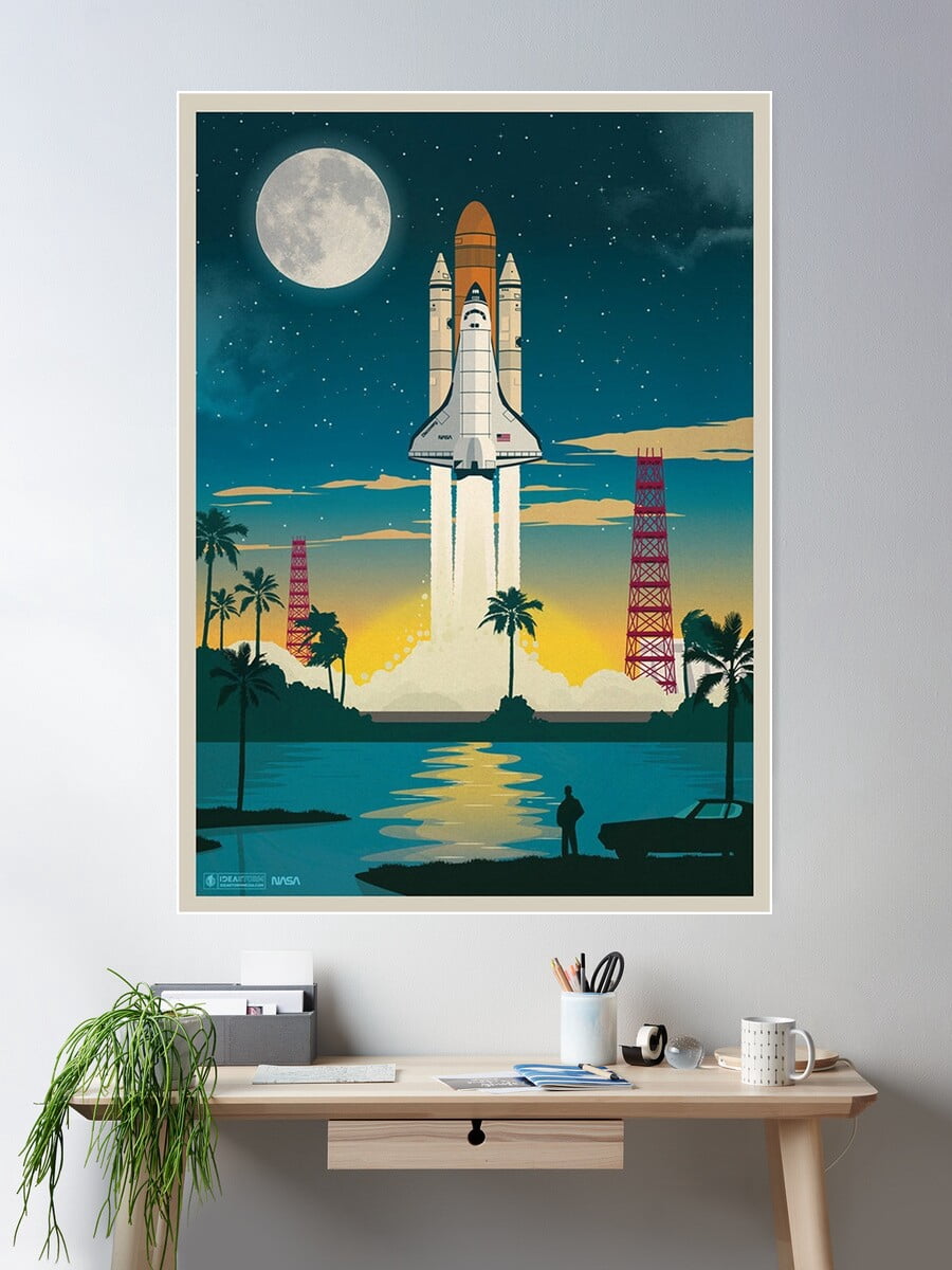 Kna Prints - Nasa Vintage Space Poster Wall Art, Modern Wall Decor For ...