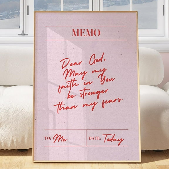 Kna Prints - Note To God Wall Art Christian Wall Art Teen Girl Bedroom Decor Jesus Wall Art Modern Christian Art Quote Bible Art Print Dorm Room Decor Unframed Poster, UNFRAMED-8x12